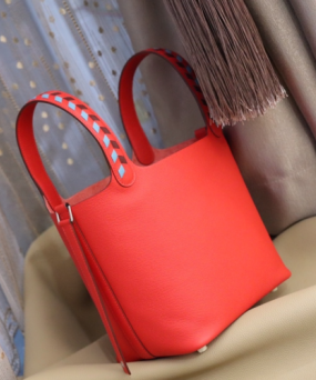 에르메스 피코탄18 레더 트레사쥬 로즈 앱송